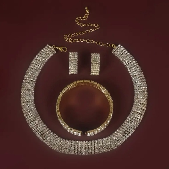 Matching Necklace, Bracelet, and Earring Set - Picture 3 of 6